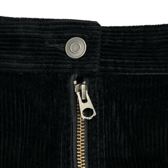 Aritzia Wilfred Free Ellie Corduroy Zip Pencil Skirt 0 Black - Picture 3 of 5